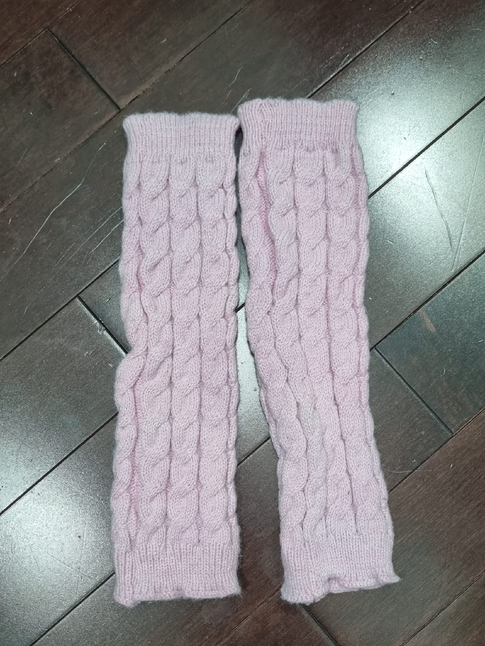 Hand Dyed Ballerina Pink Polyester Legwarmers